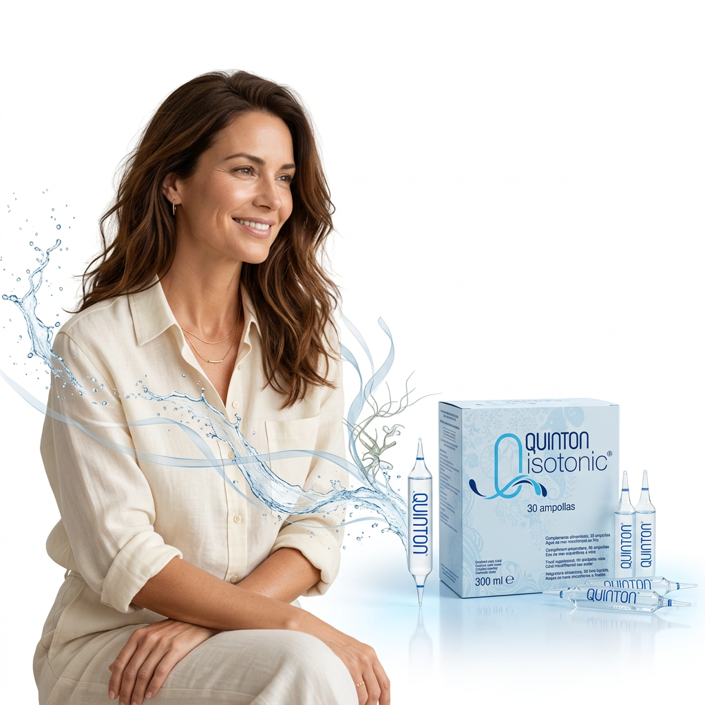 Žena s produktem Quinton Isotonic